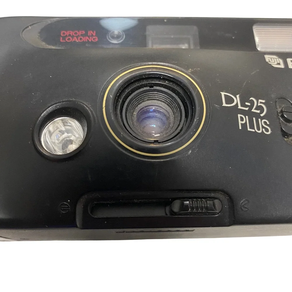 Fuji DL-25 Plus‎ 35mm Point & Shoot Film Camera Tested Flash Works Motor Runs